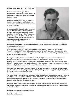 A preview of a PDF biography for Nott, Reginald Lance